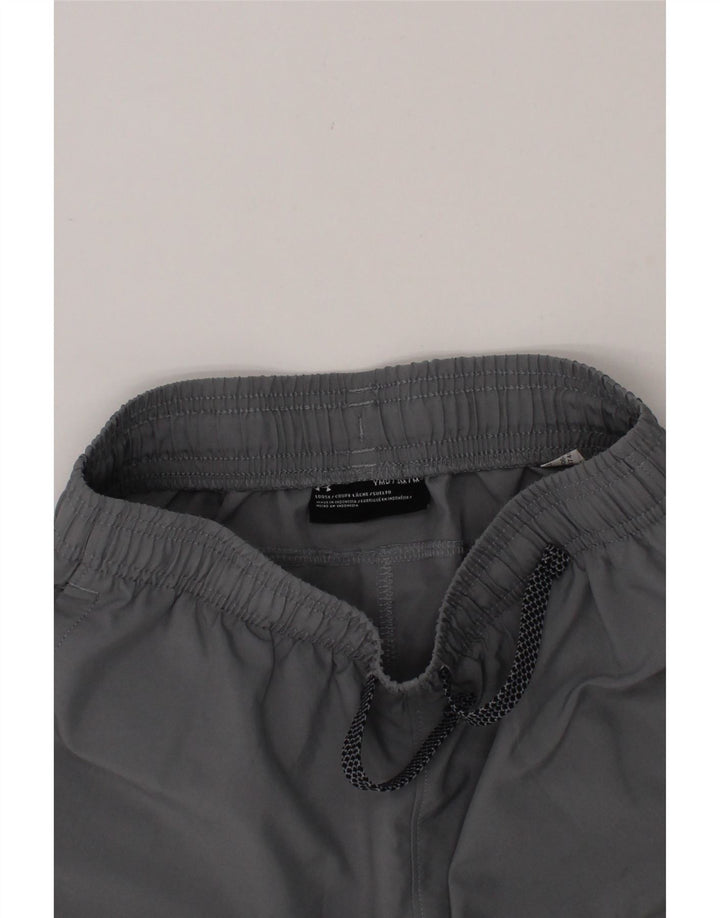 UNDER ARMOUR Boys Sport Shorts 9-10 Years  Medium  Grey Polyester Vintage Under Armour and Second-Hand Under Armour from Messina Hembry 