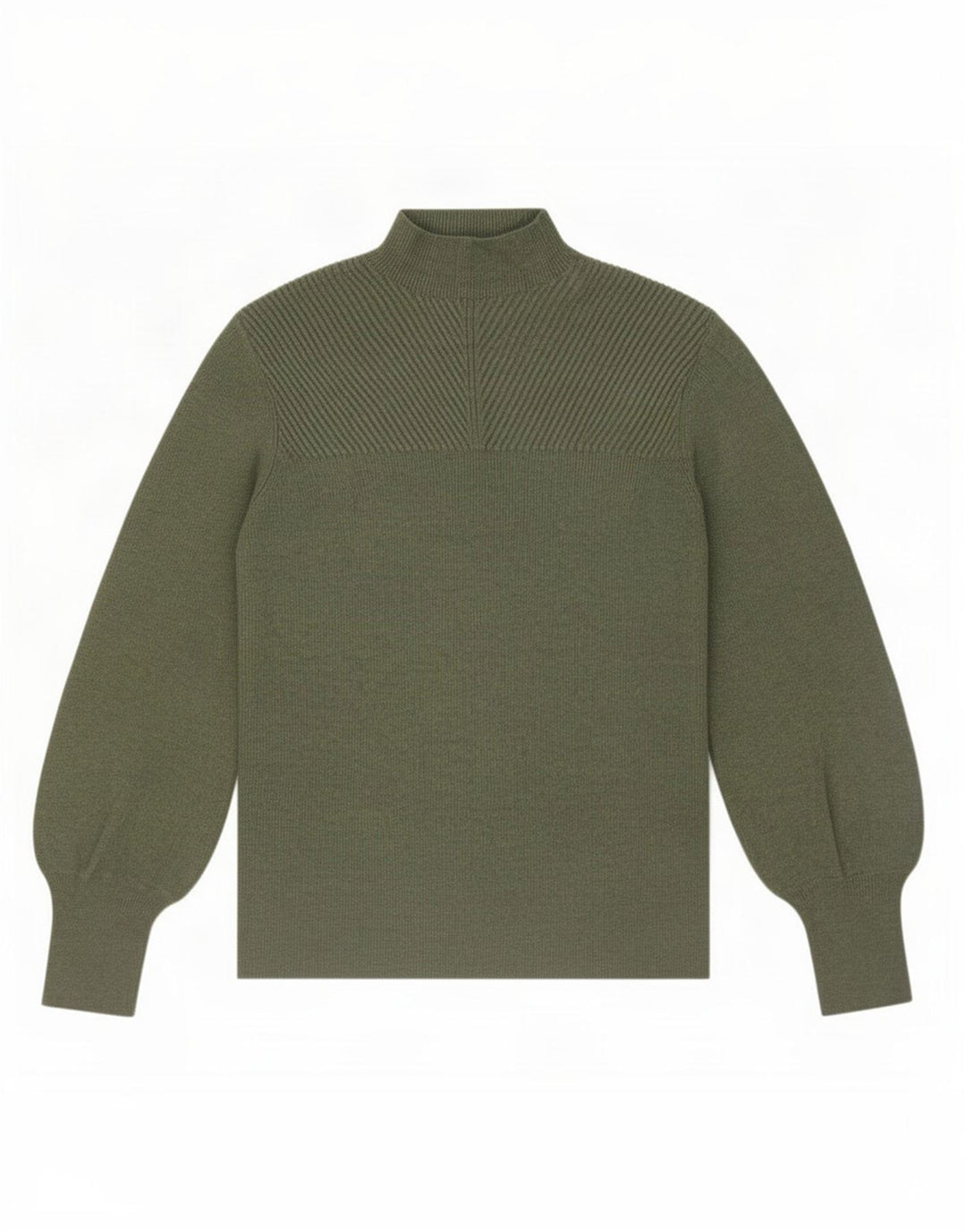 Marks & Spencer Dame Turtle Neck Jumper Sweater UK 14 Medium Green