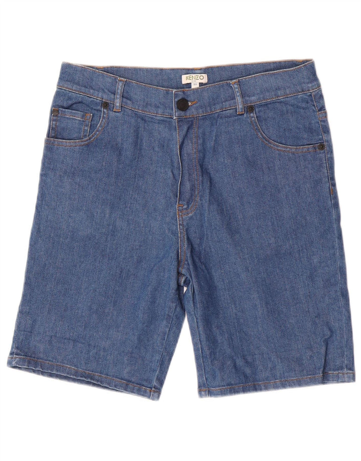 Kenzo Boys Denim Shorts 13-14 år W28 Blue Cotton