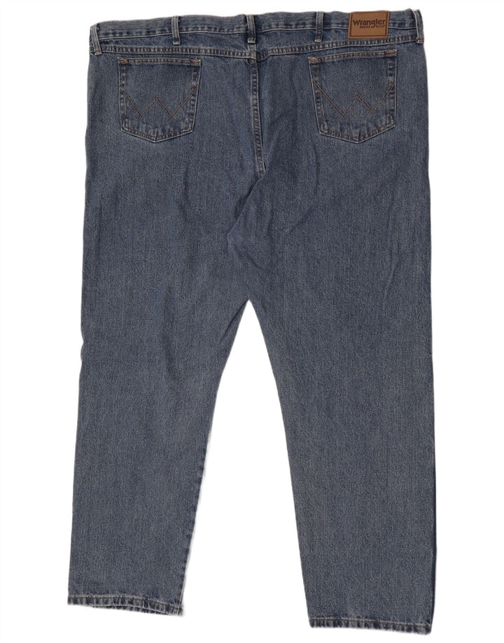 Wrangler Straight Jeans til mænd W52 L32 Blå