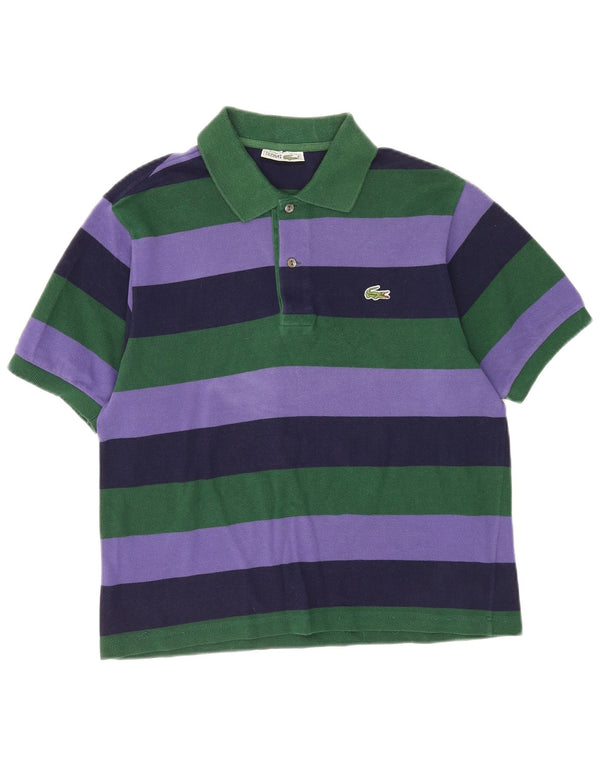 Lacoste Herre Polo Shirt Størrelse 4 Medium Flerfarvet Stribet