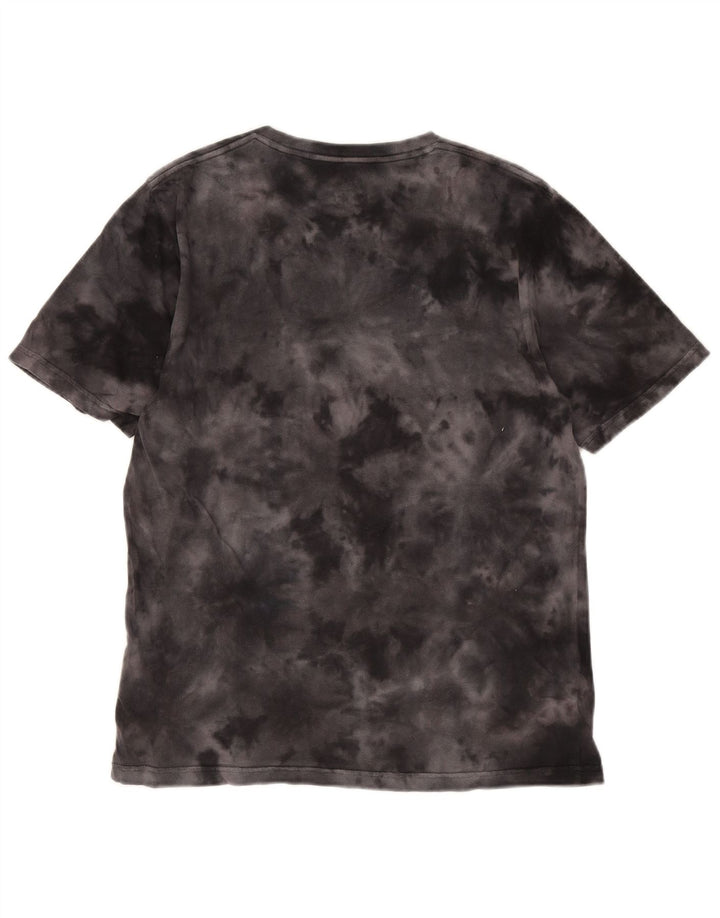 Hurley Herre grafisk T-shirt Top Medium Black Tie Dye Bomuld
