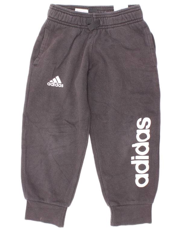 Adidas Boys Grafisk træningsdragt Bukser Joggers 4-5 år Sort Bomuld