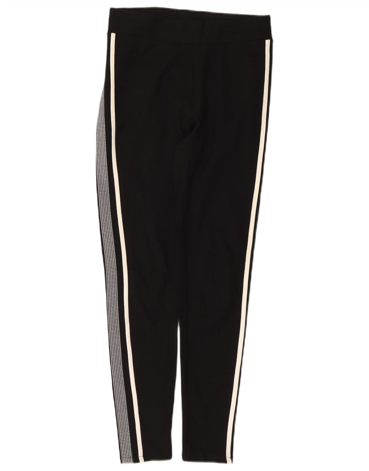Marks & Spencer Womens Leggings UK 8 Small Black Colourblock Viscose
