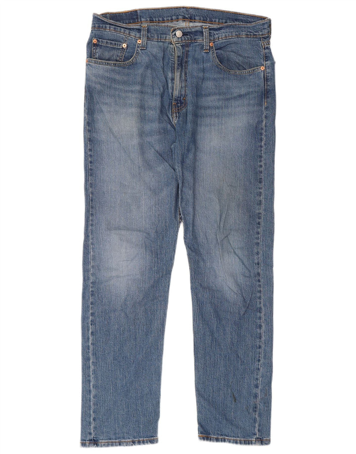 Levi's Herre 502 tilspidsede jeans W36 L32 blå bomuld
