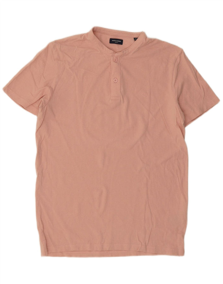 JACK & JONES Premium poloshirt til mænd Medium Pink Bomuld
