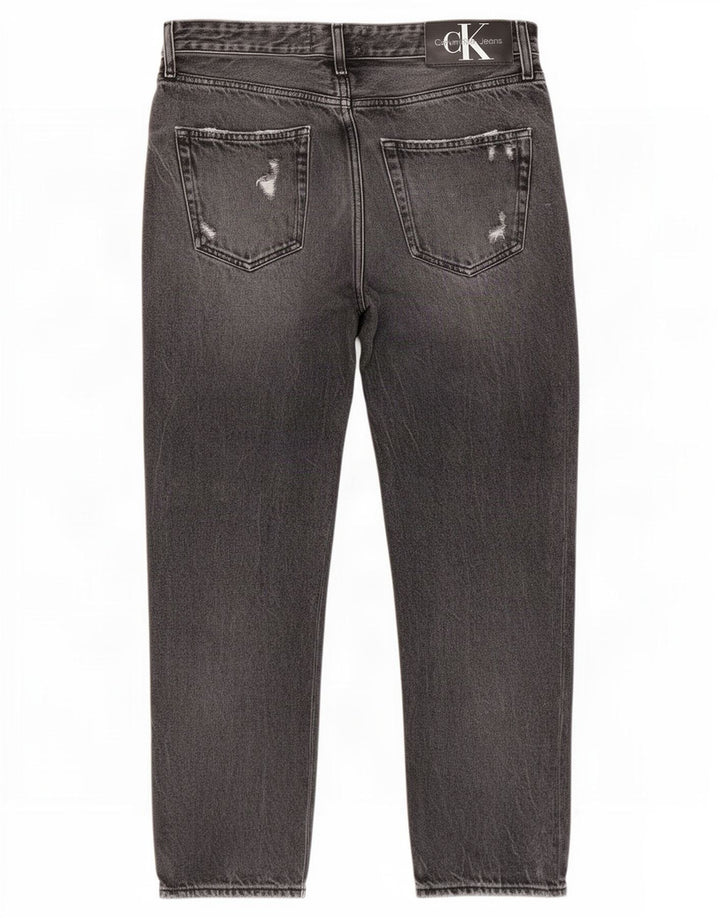 Calvin Klein Herre Distressed Slim Jeans W31 L27 Grå