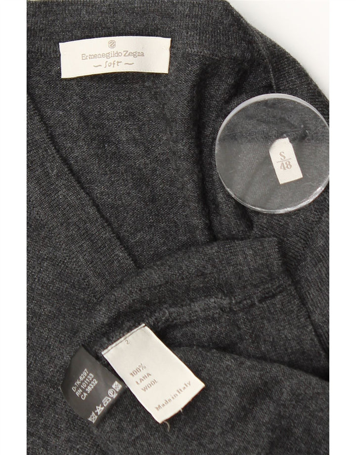 Ermenegildo Zegna Herrevest Tank Top IT 48 Lille Sort Uld