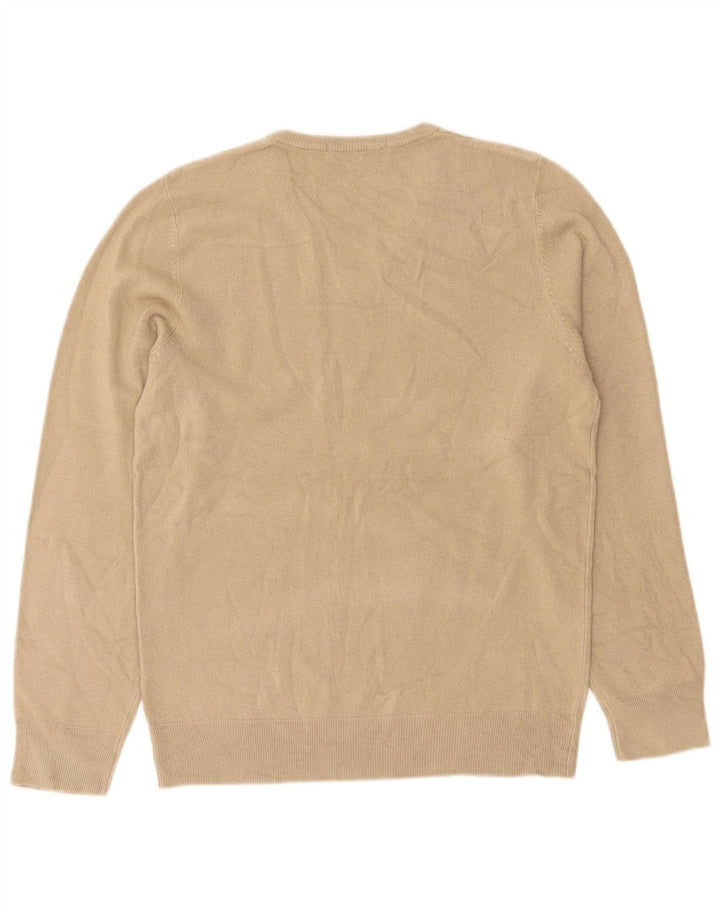 Marks & Spencer Herre V-hals sweater lille beige akryl