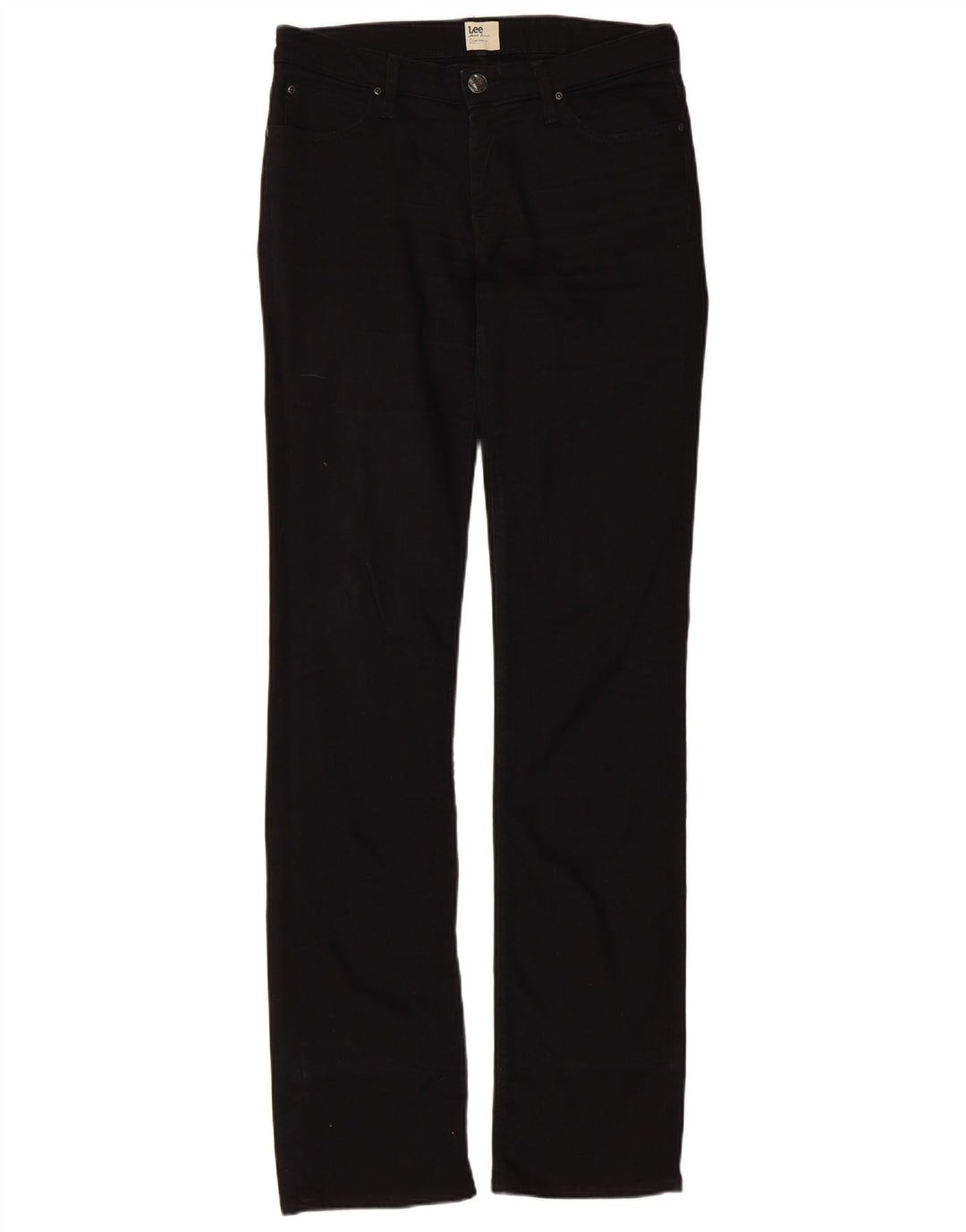 Lee Dame Marlin Slim Straight Jeans W30 L35 Sort Bomuld