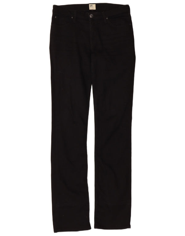 Lee Dame Marlin Slim Straight Jeans W30 L35 Sort Bomuld