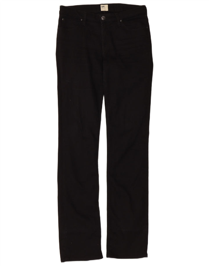 Lee Dame Marlin Slim Straight Jeans W30 L35 Sort Bomuld