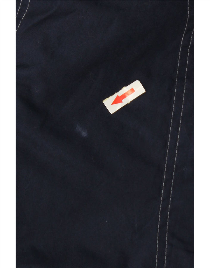 Puma Herre Graphic Windbreaker Jacket UK 42 XL Navy Blue Colourblock