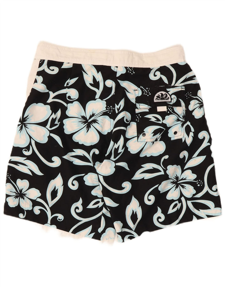 Sundek Herre badeshorts IT 50 Large Black Floral Polyester