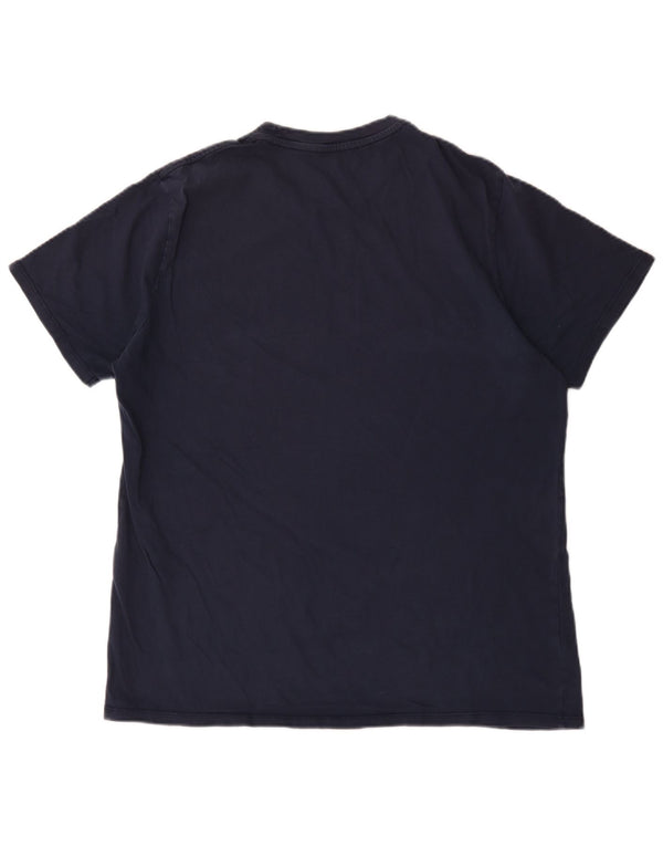 Levi's Herre grafisk T-shirt top XL marineblå bomuld