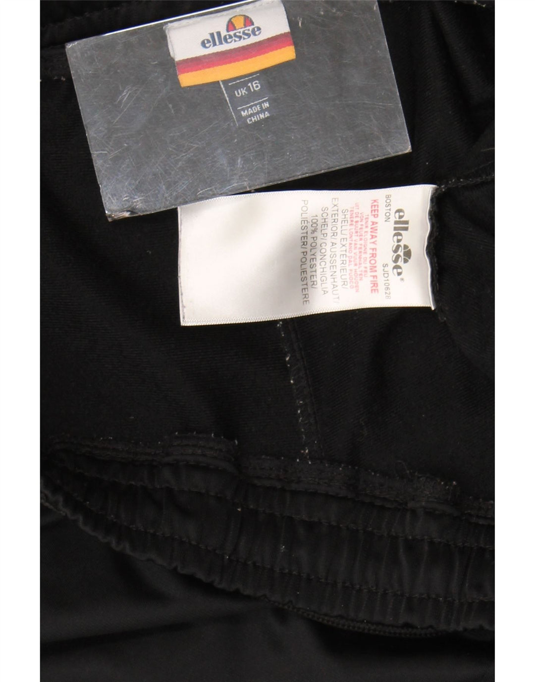 Ellesse Womens Sports Shorts UK 16 Large Black Polyester