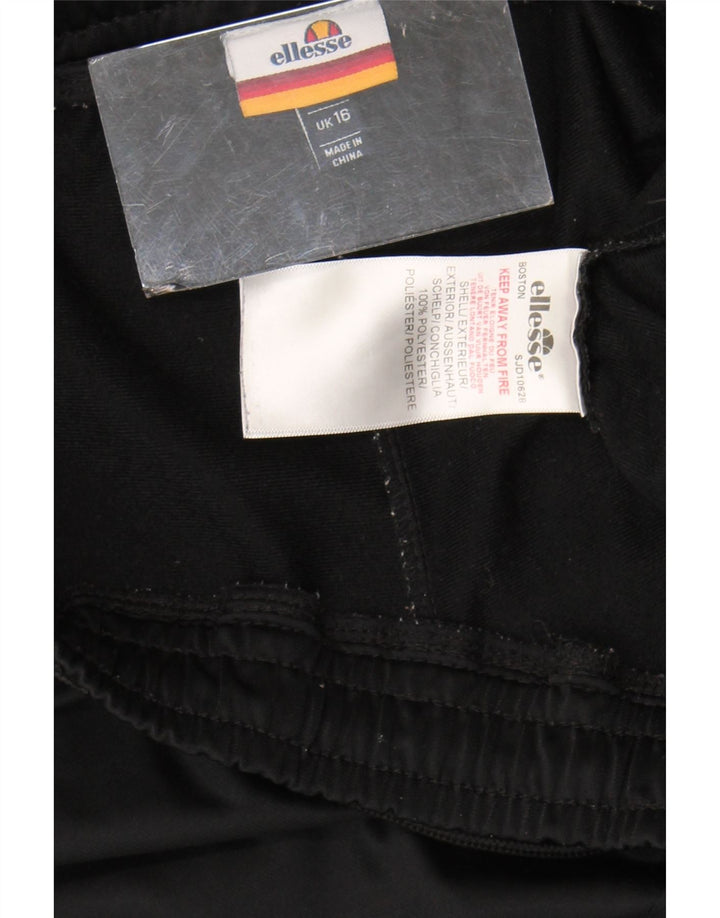 Ellesse Womens Sports Shorts UK 16 Large Black Polyester