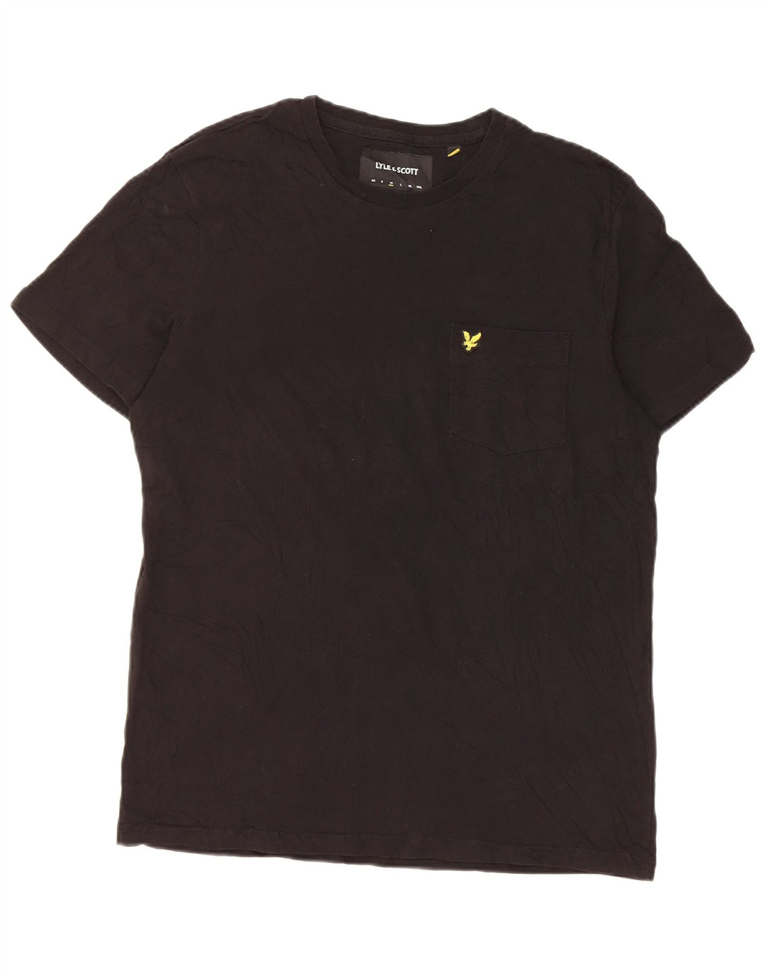 Lyle & Scott Herre T-shirt Top Medium Sort Bomuld