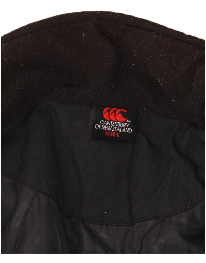 Canterbury Herre Windbreaker Jacket UK 40 Large Black Colourblock