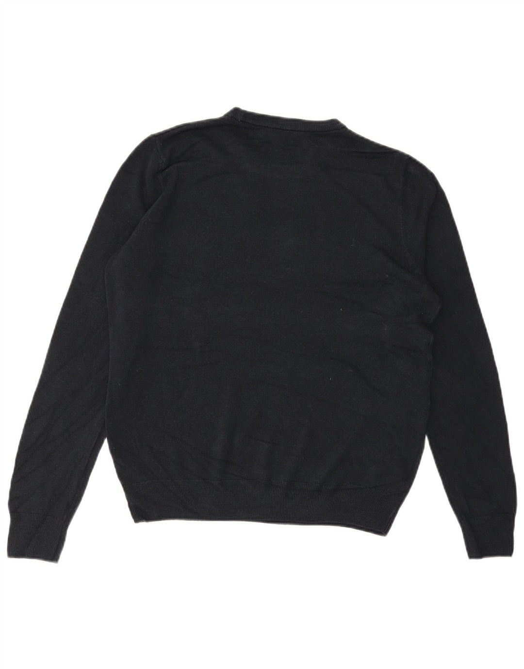 MARKS & SPENCER Herre sweater med rund hals, medium marineblå akryl