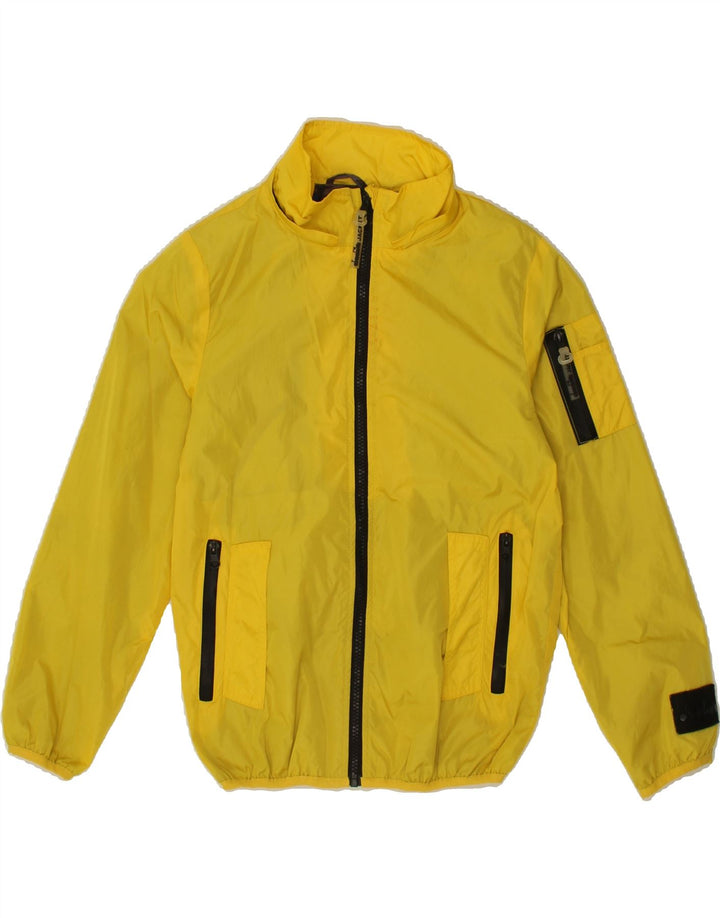 DIADORA Boys Rain Jacket 7-8 Years Large Yellow Nylon Vintage Diadora and Second-Hand Diadora from Messina Hembry 