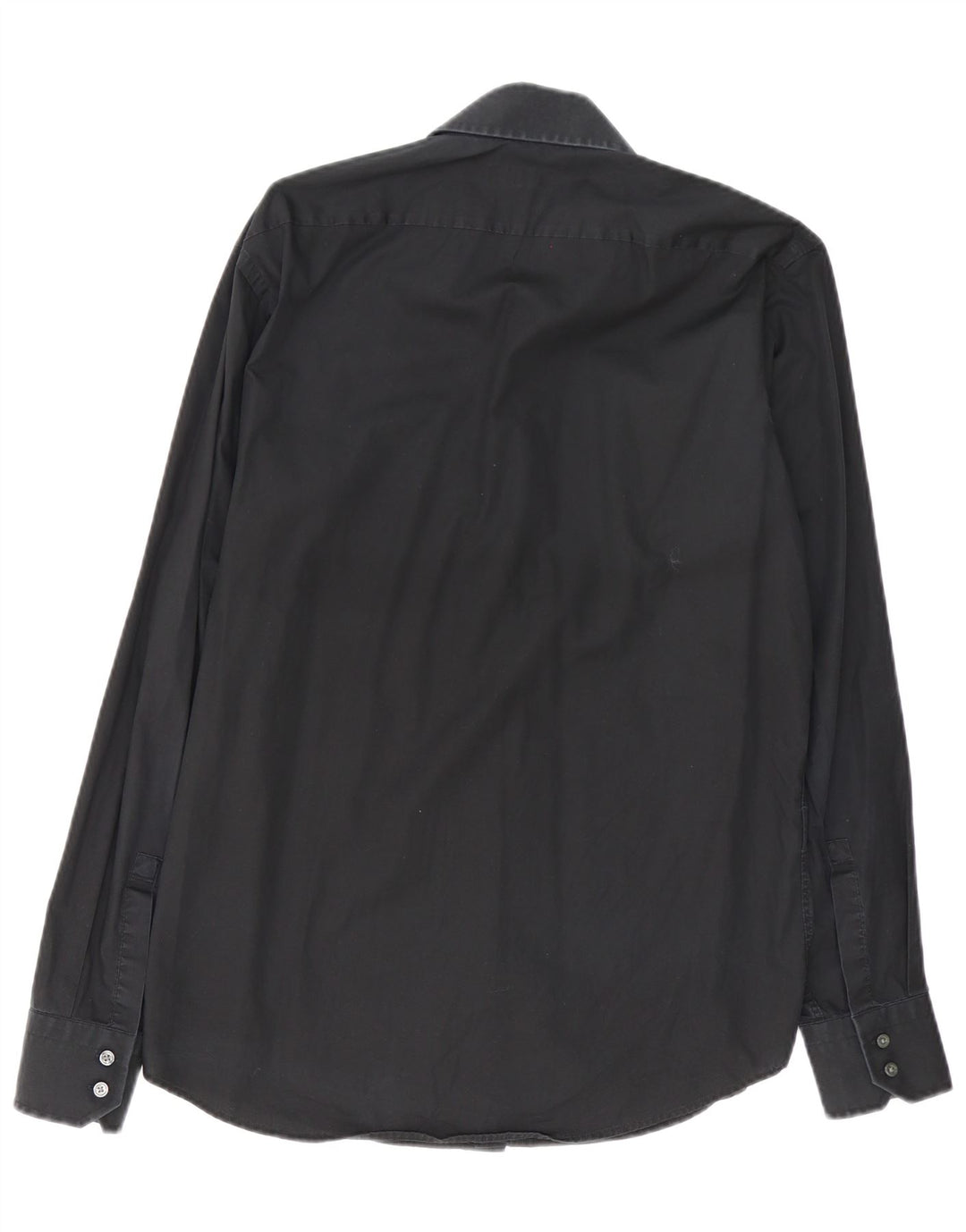 Hugo Boss Herre Regular Fit Skjorte Størrelse 39 15 1/2 Medium Sort