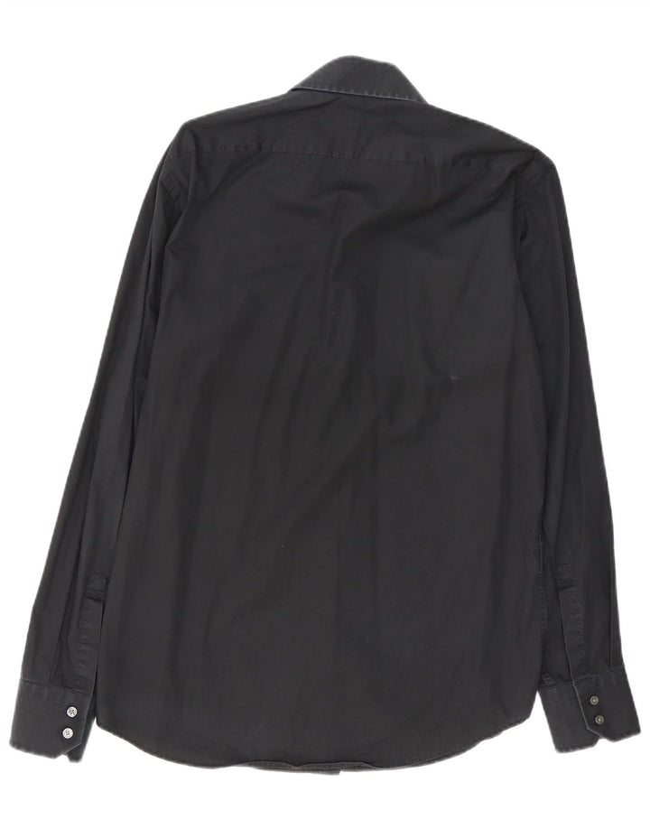 Hugo Boss Herre Regular Fit Skjorte Størrelse 39 15 1/2 Medium Sort