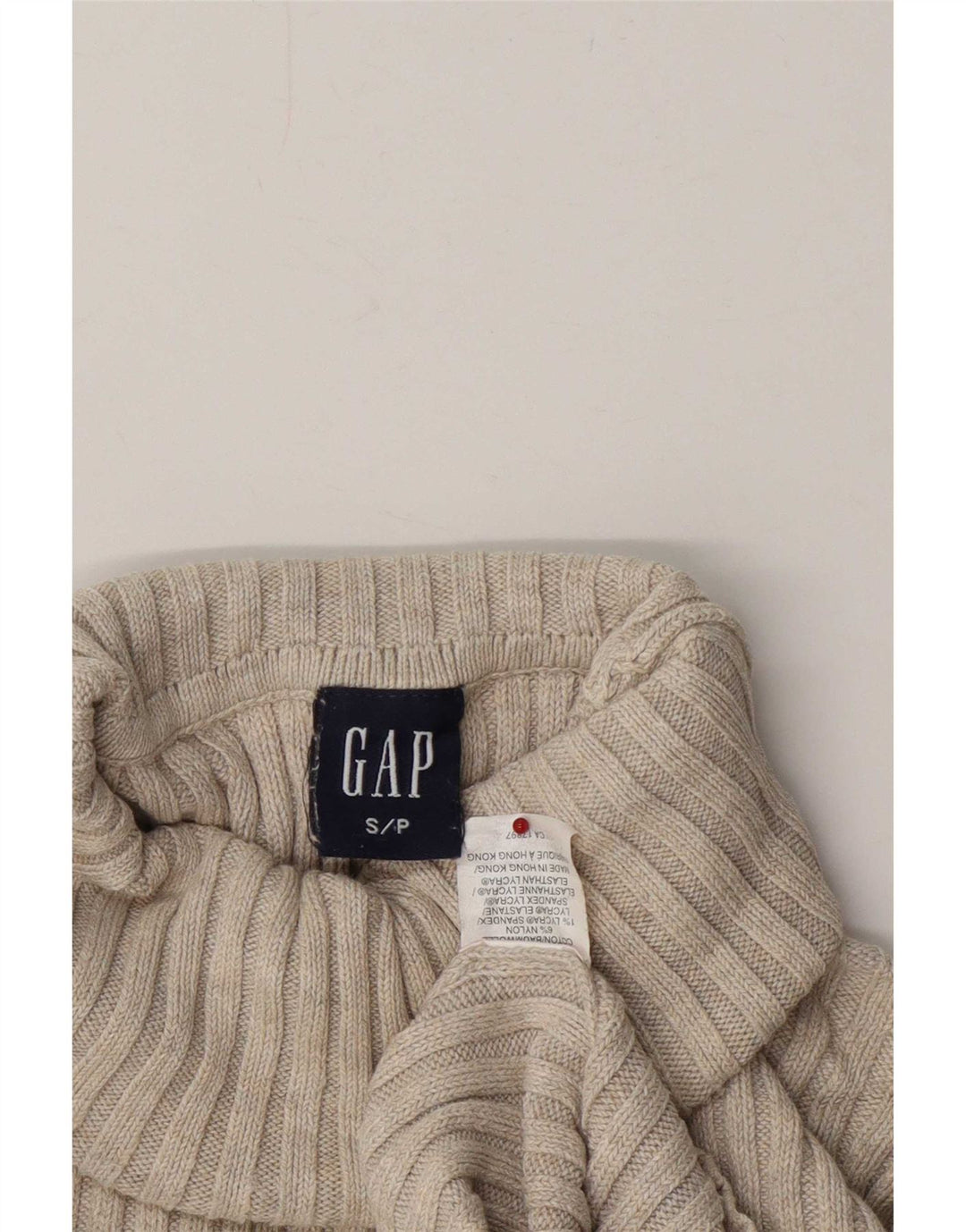 Gap Dame Rullehals sweater UK 10 Small Grey Cotton