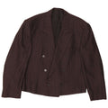 Ferkinghoff Dame Dobbeltradet Blazer Jacket UK 20 2XL Grå Nålestribe