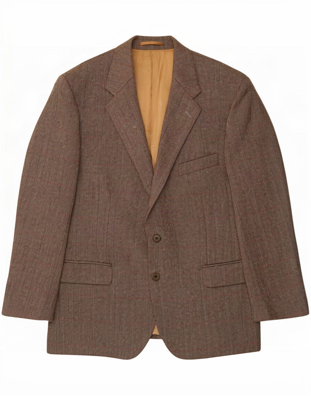 Magee Herre 2-knaps blazerjakke UK 46 3XL grå sildeben Ny uld