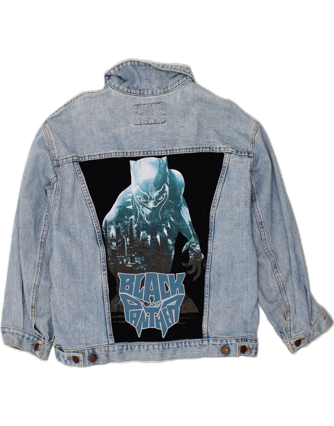 CARRERA Boys Graphic Denim Jacket 11-12 Years Large Blue Cotton Vintage Carrera and Second-Hand Carrera from Messina Hembry 