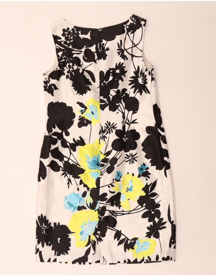 Monsoon Kvinders Ærmeløs Skede Kjole UK 14 Medium Multicolored Floral
