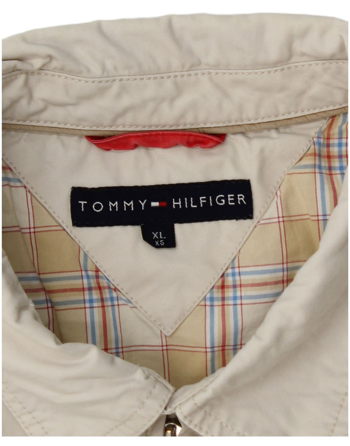 TOMMY HILFIGER Bomberjakke til mænd UK 42 XL Hvid Bomuld