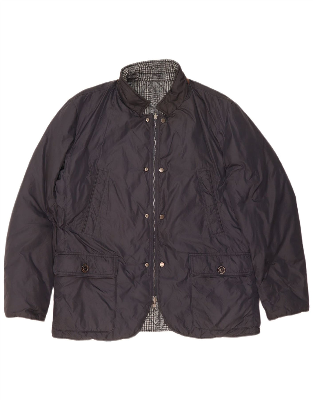 Henry Cottons Herre vendbar polstret jakke UK 42 XL Navy Blue
