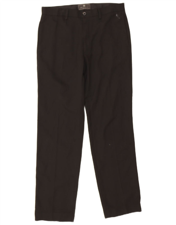 Marks & Spencer Lige Chinobukser til kvinder W32 L31 Sort polyester