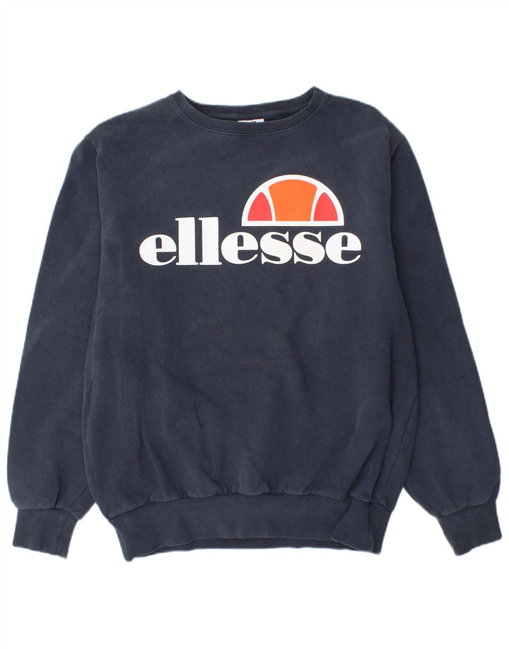ELLESSE Grafisk sweatshirt til mænd Medium marineblå bomuld