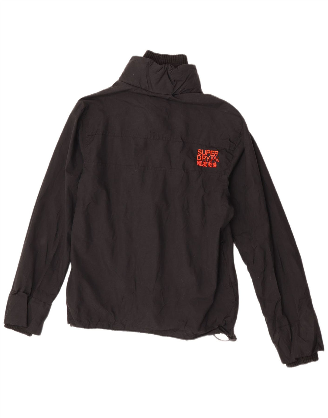 Superdry regnjakke til kvinder UK 16 Stor sort nylon