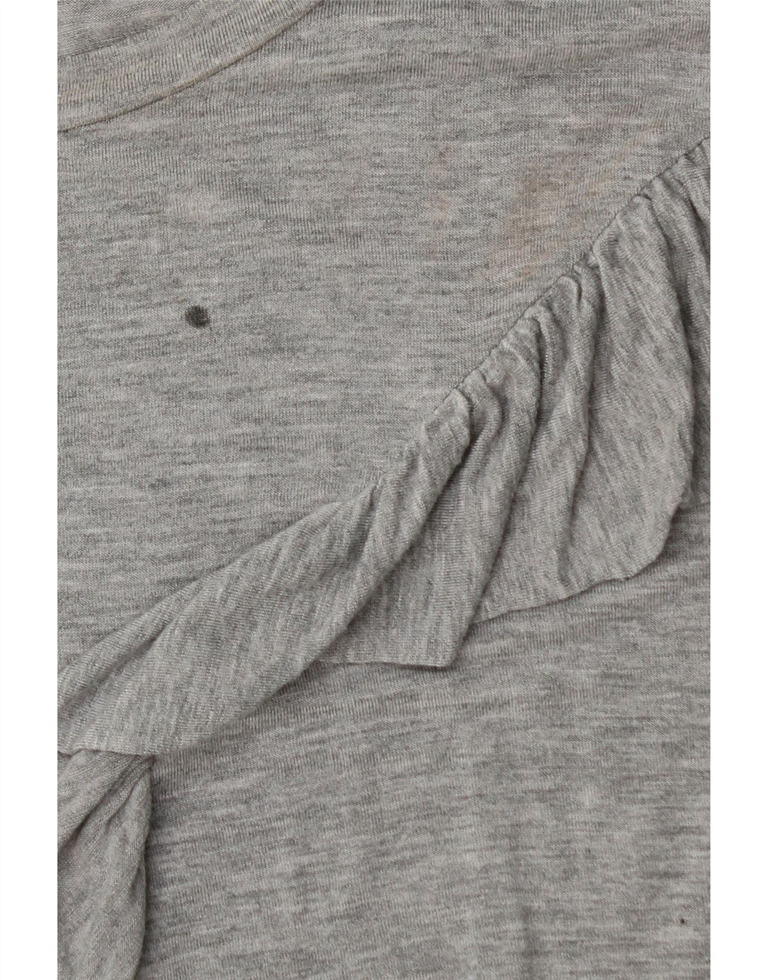 Topshop Dame Flæse Front Top Langærmet UK 12 Medium Grå Flecked