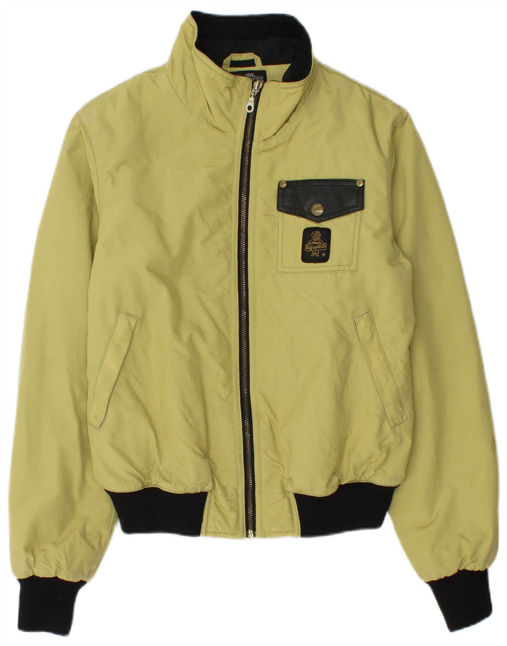 Refrigiwear Womens Cruz Bomber Jacket UK 14 Medium Yellow Colourblock