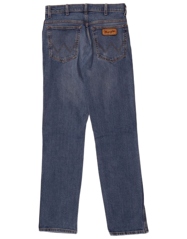 Wrangler Herre Texas Straight Jeans W32 L34 Blå Bomuld
