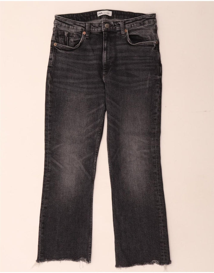 Zara Dame Bootcut Jeans EU 38 Small W28 L26 Grå