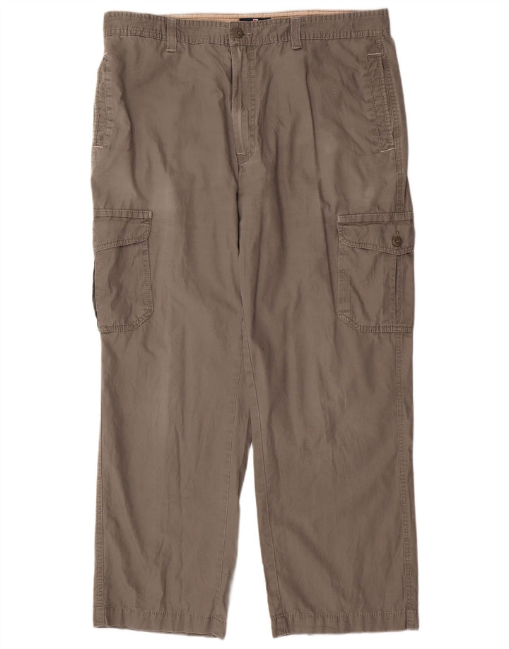 Marks & Spencer Herre Blue Harbor Straight Cargo Bukser W38 L31 Grå