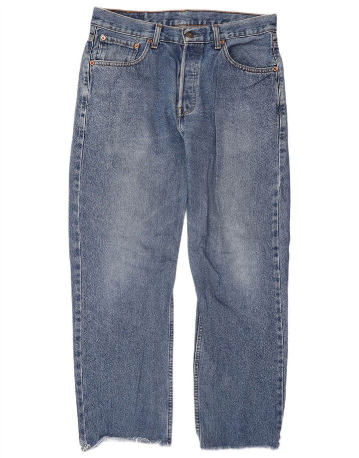 Levi's Herre 582 Straight Jeans W32 L28 Blå Bomuld