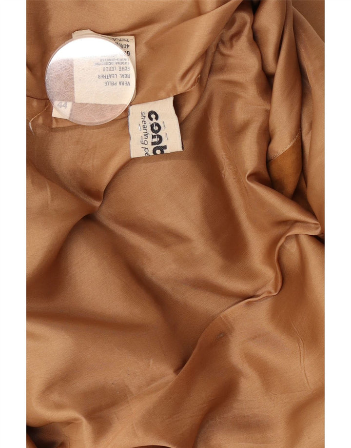 Conbipel Dame Ruskindsjakke IT 44 Medium Beige Læder