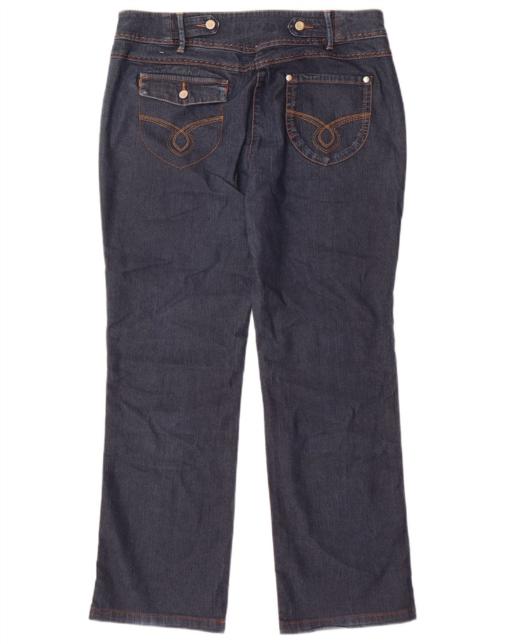 Trussardi lige jeans til kvinder W32 L27 marineblå bomuld