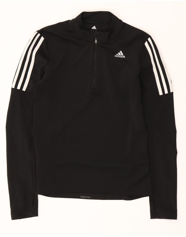 ADIDAS Dame Climalite Pullover Træningsdragt Top UK 8/10 Small Black