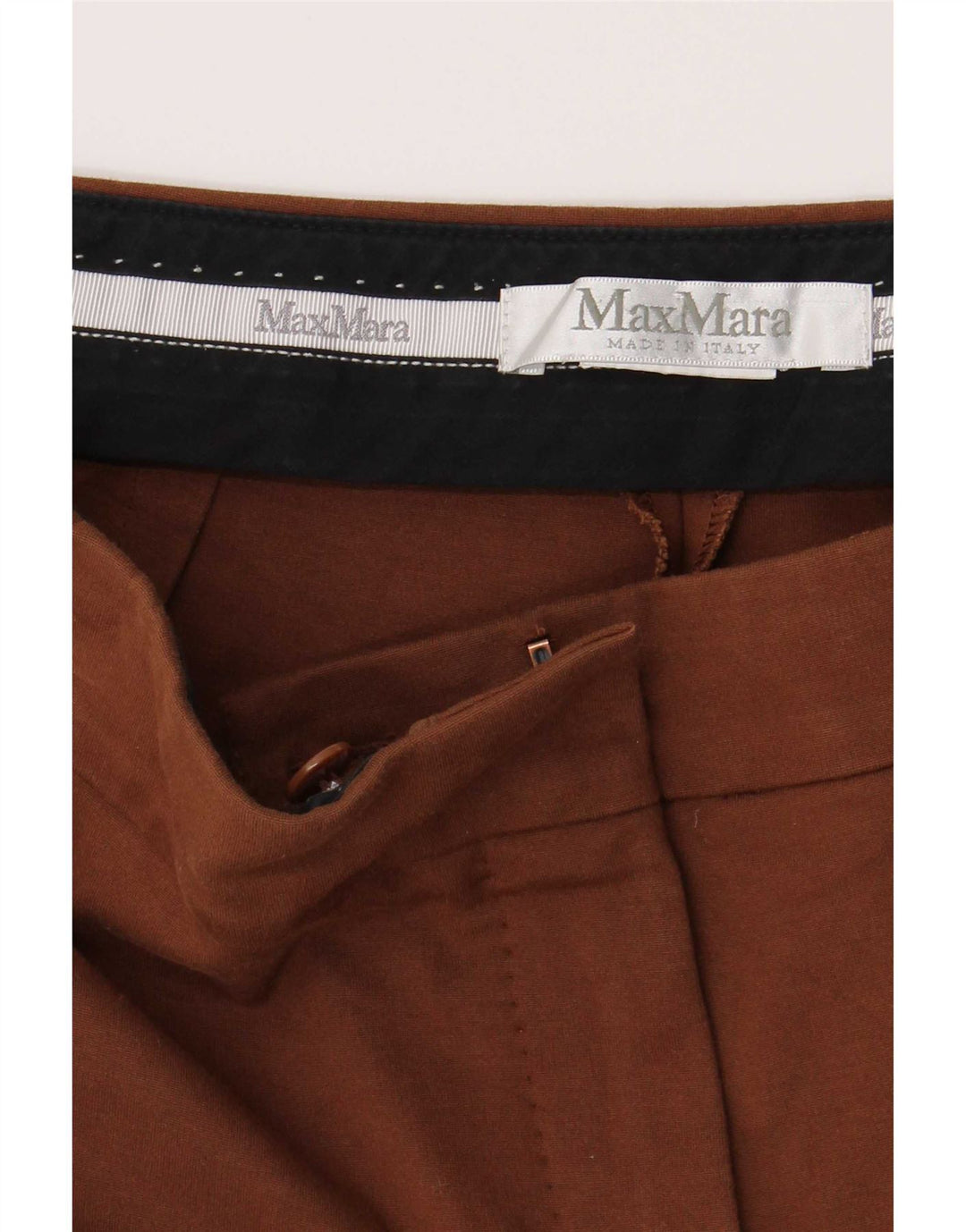 Max Mara Dame Slim Casual Bukser W30 L26 Brun