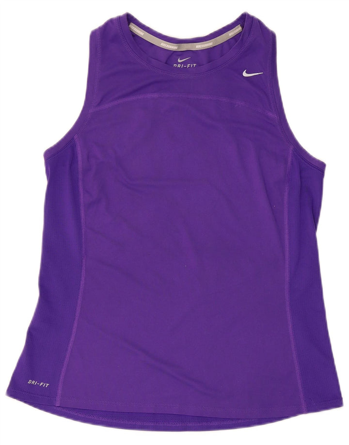 NIKE Dame Dri Fit Vest Top UK 12 Medium Lilla