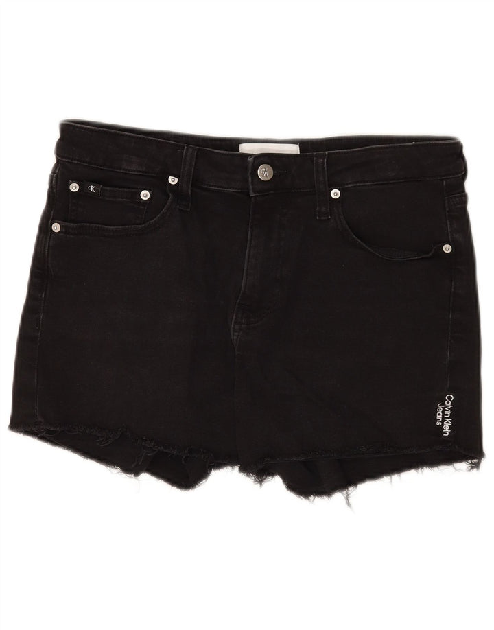 Calvin Klein denimshorts til kvinder W28 Mellem sort bomuld
