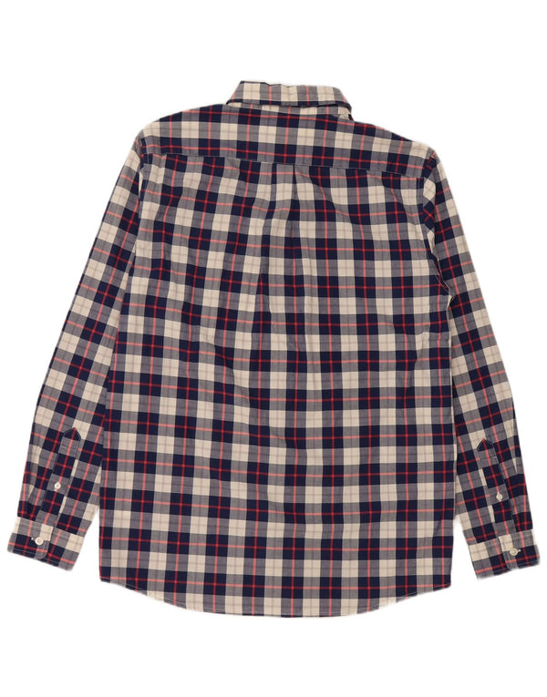 VINEYARD VINES Drengeskjorte 15-16 år XL Marineblå ternet bomuld